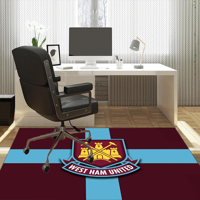 West Ham United Carpet, Chair Rug,Rug for Office Bedroom living rooms, Doormat decor Fan Gift Christmas Gift