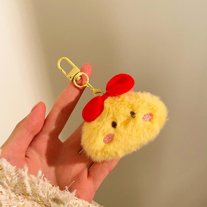 Plush Cartoon Keychain Pendant - Cute Gift Accessories for Bags