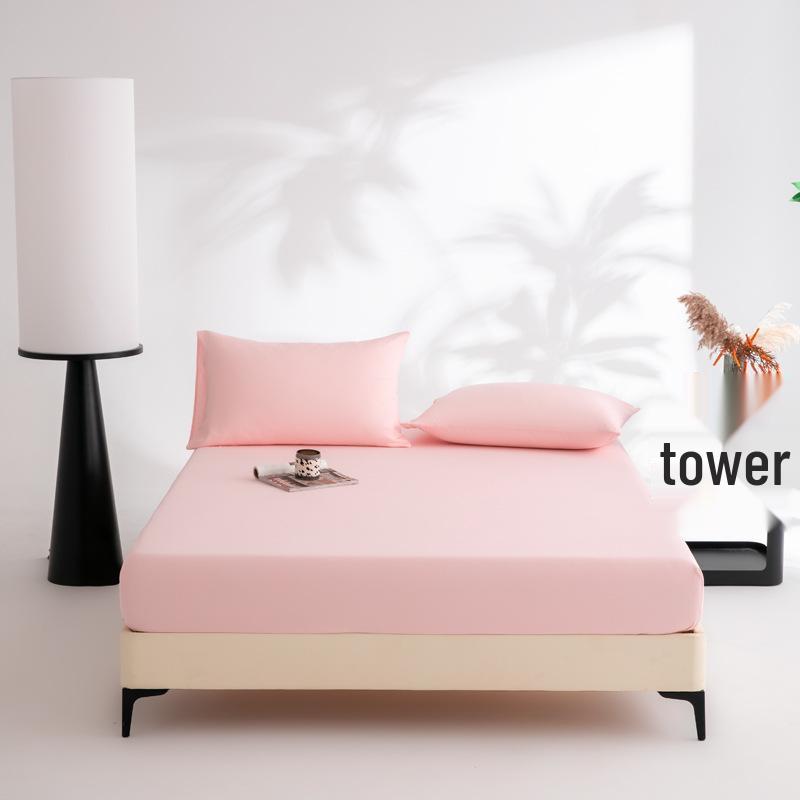 80s-Inspired Brushed Cotton Fitted Sheet & Solid Duvet Cover - Single, Autumn/Winter