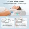 1PC Sleeping Pillows Fast Rebound Memory Foam Cervical Pillow 2in1 Ergonomic Contour Orthopedic Pillow for Neck Pain Neck Pillow