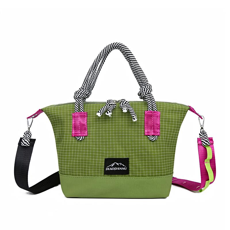 Wasserdichte Nylon-Tragetasche für Damen, große Kapazität, Umhänge-Crossbody-Handtasche mit Reißverschluss