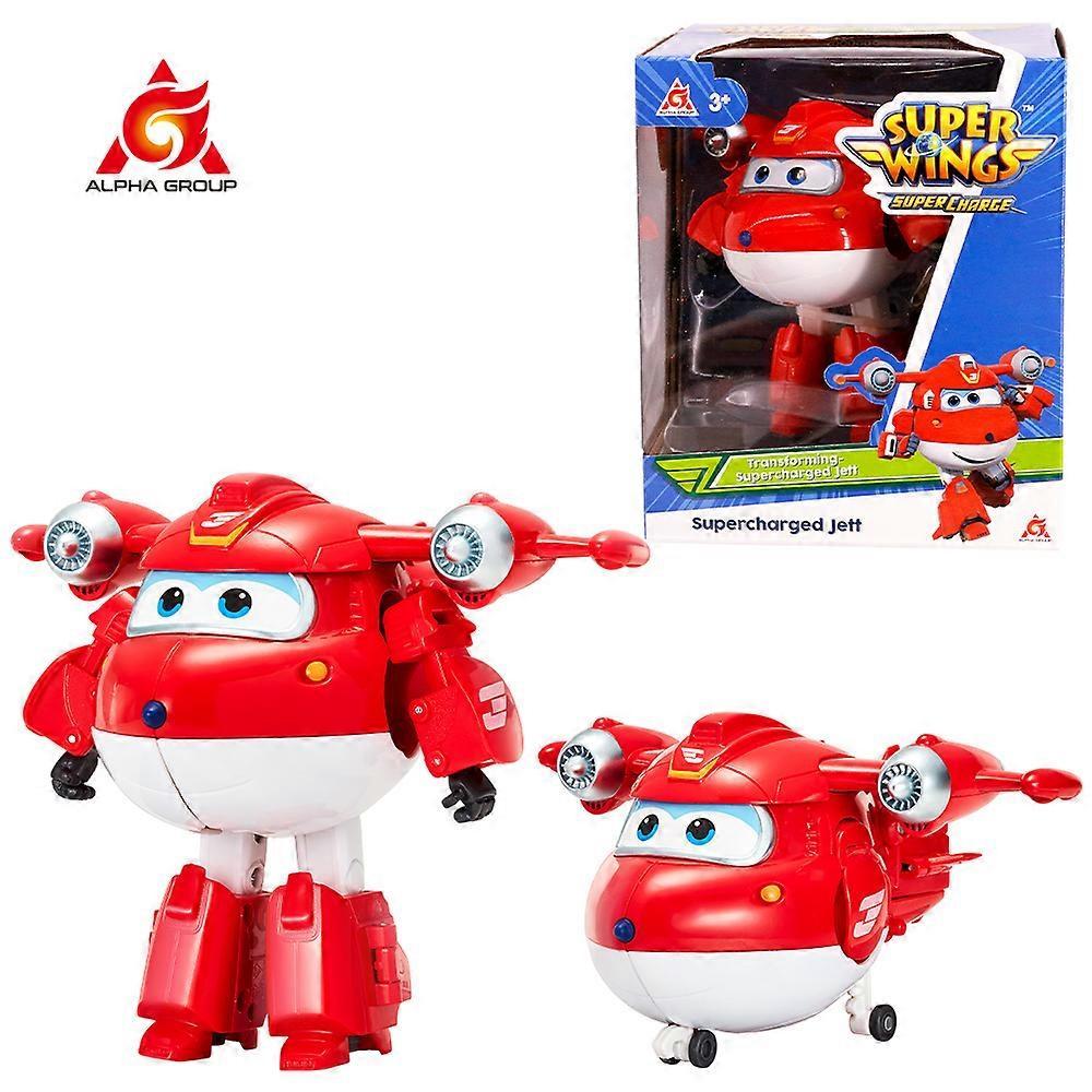 5-inch Transforming Jett, Dizzy and Donnie Airplane Robot Action Figures – Transformation Animation Kids' Toys