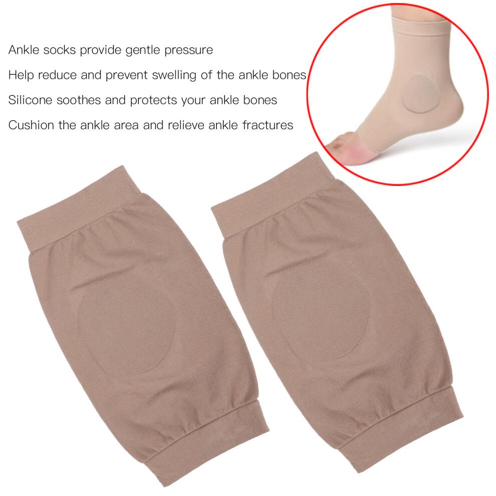 Foot Crack Sock with Silicone Support, Ankle Protection Sleeve (20x10cm)