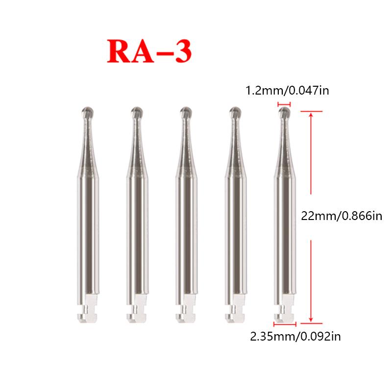 

1 коробка(5 шт./Коробка) Круглі Ра Джой Стоматологічні Бори з Карбіду Вольфраму для Низькошвидкісного Кутового Наконечника