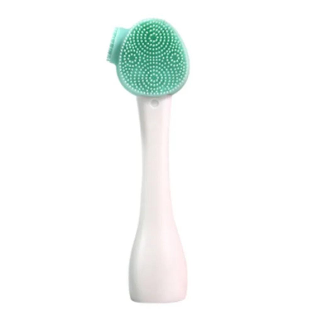 Soft Hair Silicone Facial Cleanser Brush Handheld Skin Care Tool Cleansing Brush  Deep Wash