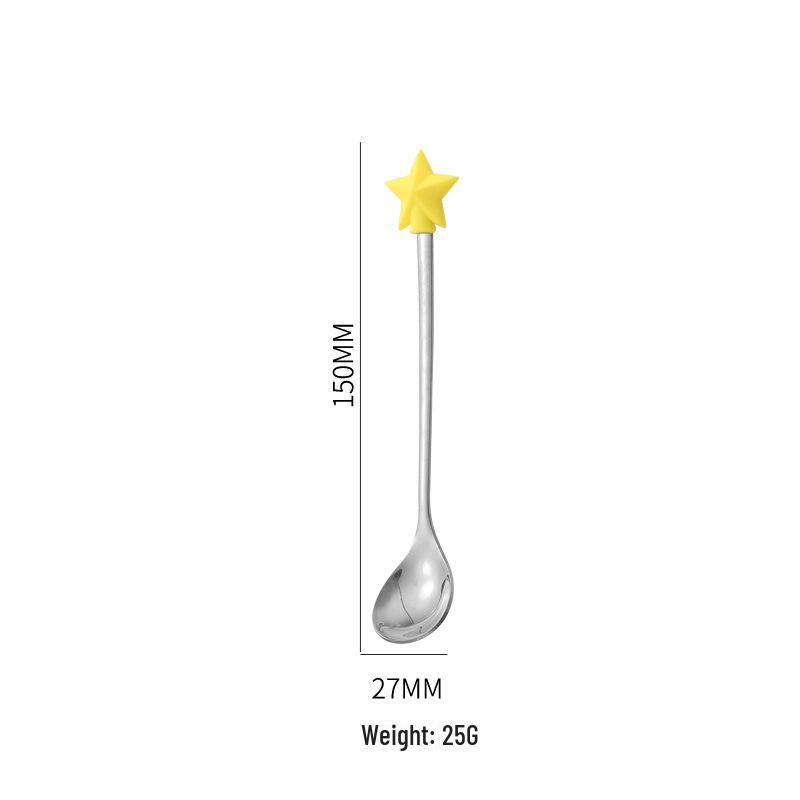 Vánoční dárek Kreslená sada lžíce a vidličky - Nerezové nádobí s kreativním designem panenky