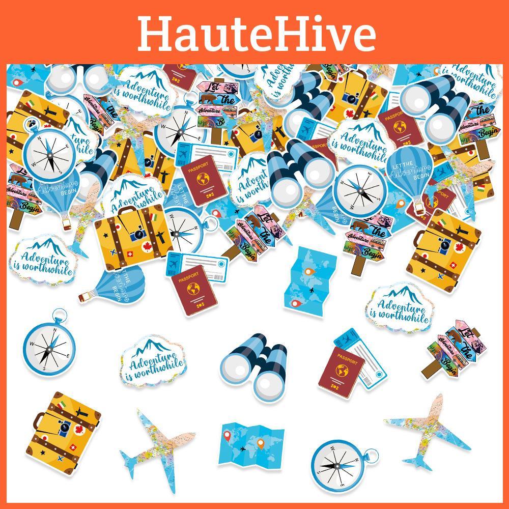 Air Airplane Hot Balloon Pattern Confetti Retirement And Graduation Decor Party