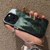 Tiefwald-Muster Handyhülle geeignet für iPhone 17 16 15 14 13 12 11 Pro/Max/Plus sturzsicher und stoßfest Rückseite