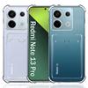 Clear Card Bag Holder Slot Phone Cover For Xiaomi Redmi Note 13 12 11 10 9 Pro 8 9S 10S 11S 12S Case Airbag Shockproof Bumper