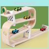 Wooden Speed Glider Track Car Toy For Kids Educational Playroom