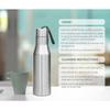 Super 1000 Stainless Steel Water Bottle 1000ml | Single Wall | Leak-Proof Lid, Rust-Free BPA-Free | For School, Office, Gym, Travel | Silver