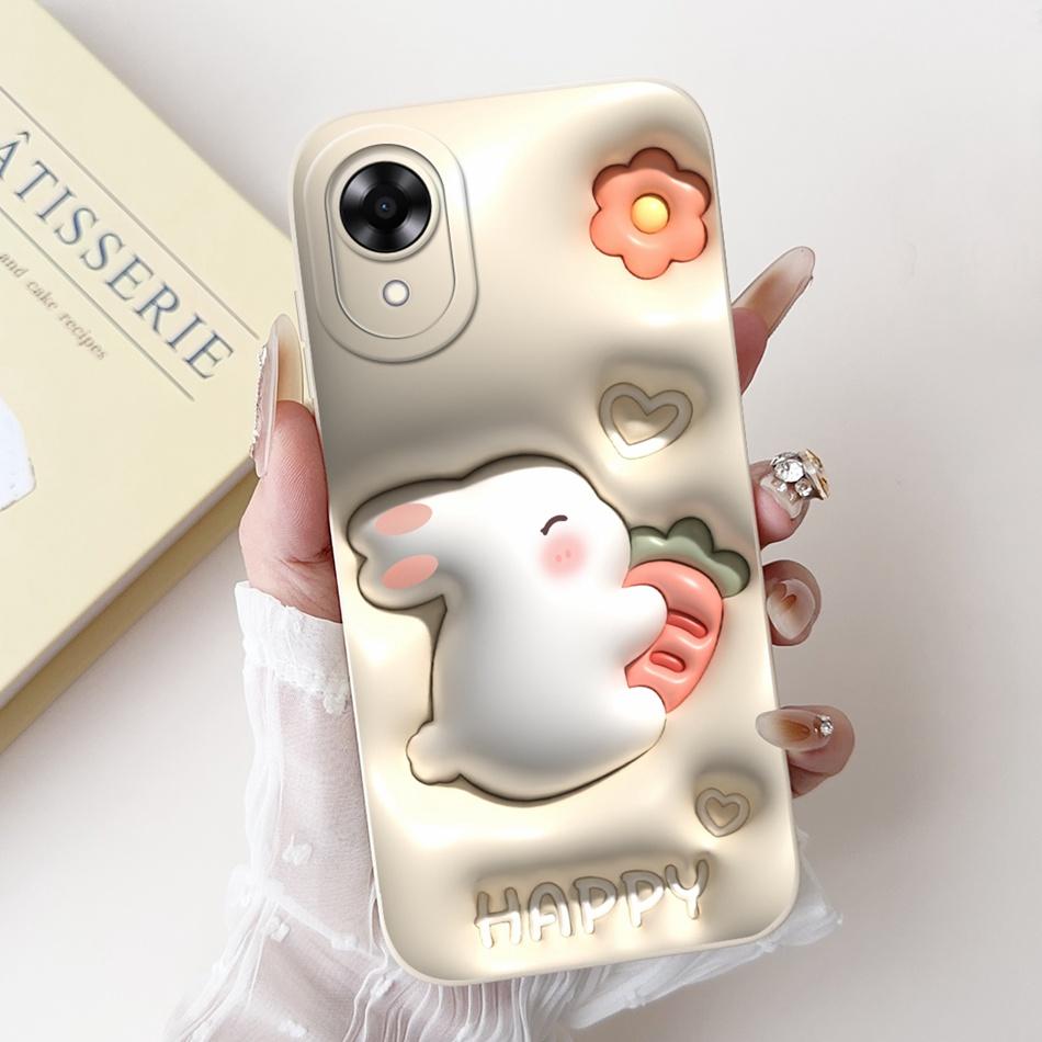 For OPPO A17k A17 2024 New Cute Cartoon Pattern Soft Silicone Case For Oppo A17 A 17 17k CPH2471 CPH2477 Protective Phone Cases
