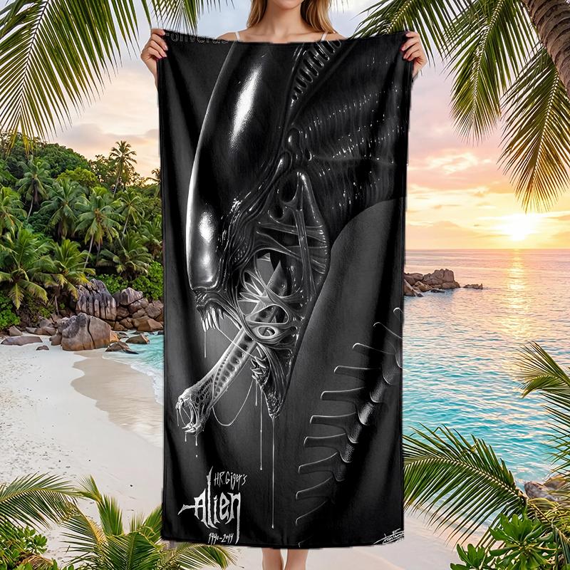 Alien Fashion Beach Towel: Ideal for Summer Adventures Soft, Absorbent and Quick Drying Suitable for Swimming and Bathing