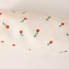 Flower Print Pencil Bag Zippered Pen Case Corduroy Pencil Bag Corduroy Pen Pouches Stationery Bag for Student School