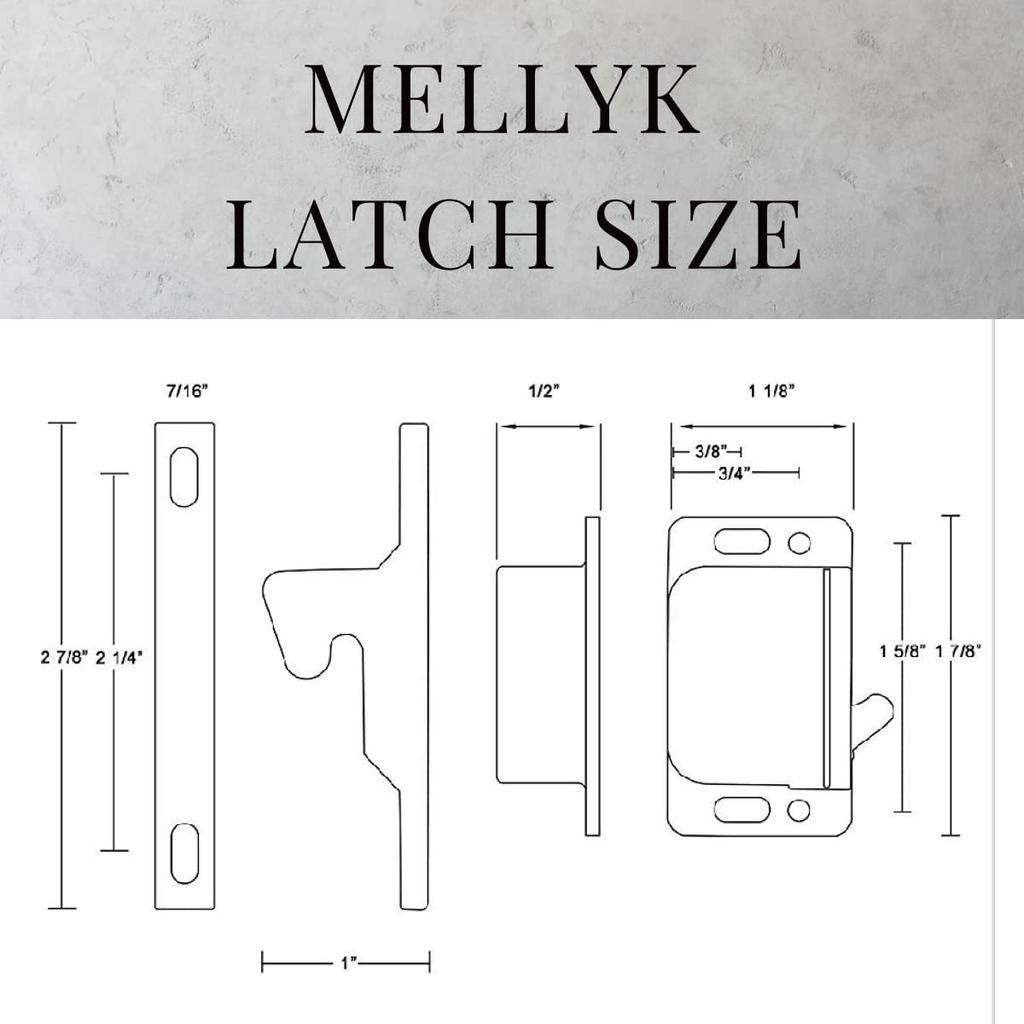 MELLYK RV Drawer Latch, 10 LB Pull Force Holder for RV Cabinet Doors with Mounting Screws, 4 Pack Rv Drawer Latches and Catches, Grabber Catches,
