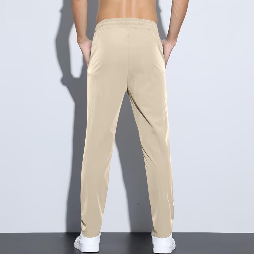 Herren Stretch Schnelltrocknende Sporthose Kordelzugbund Freizeithose Vier Taschen Wanderhose