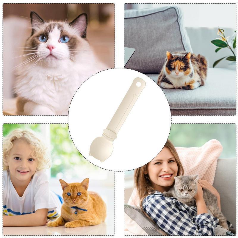Cat Squeeze Feeder Cat Kitten Wet Food Spoon Strip Squeeze Feeder Indoor Outdoor Feeding Lickable Wet Food Multi Functional