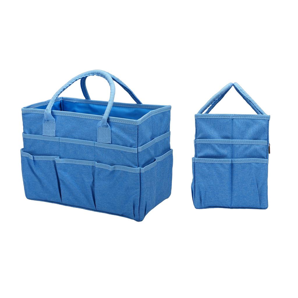 Craft Organizer Bag 10 Pockets Oxford Fabric Spacious Arts and Crafts Storage Teacher Stationery Sewing Gardening Tool