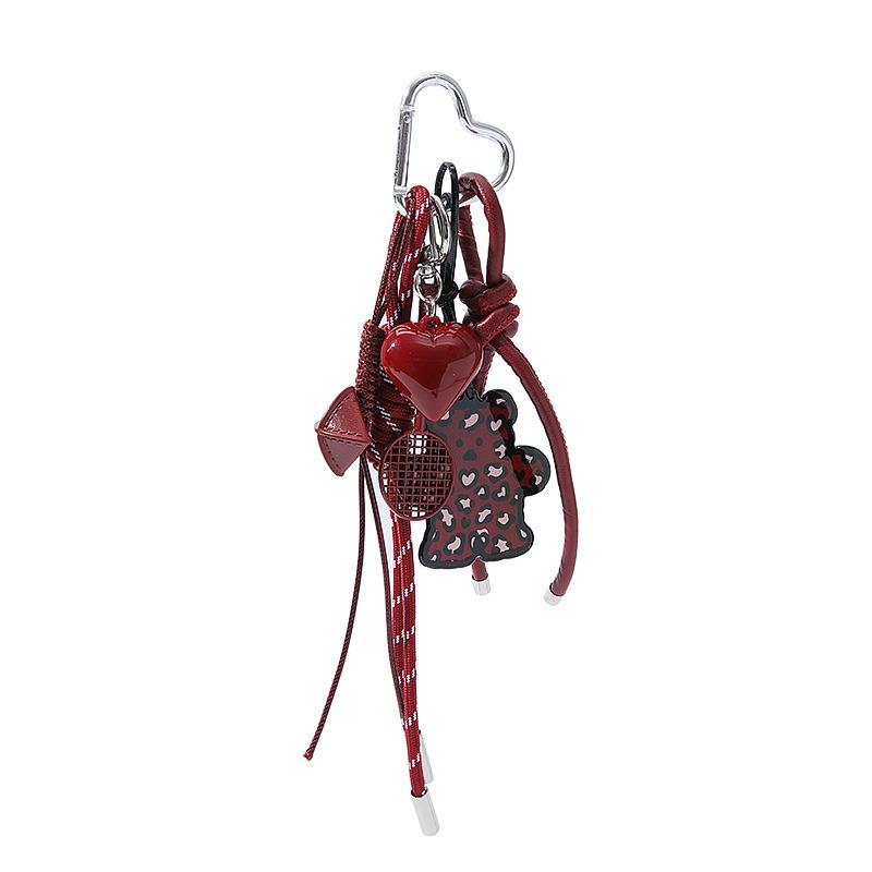 Frühling neue modische exquisite hochwertige Kaninchen Tennisschläger Stern Spiegel Liebe Bergseil Schlüsselanhänger