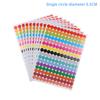 10 Sheets Polka Circle Office Classroom Party Decoration Toys Diary Decoration Marking Sticker 6-45Mm Colored Dot Stickers