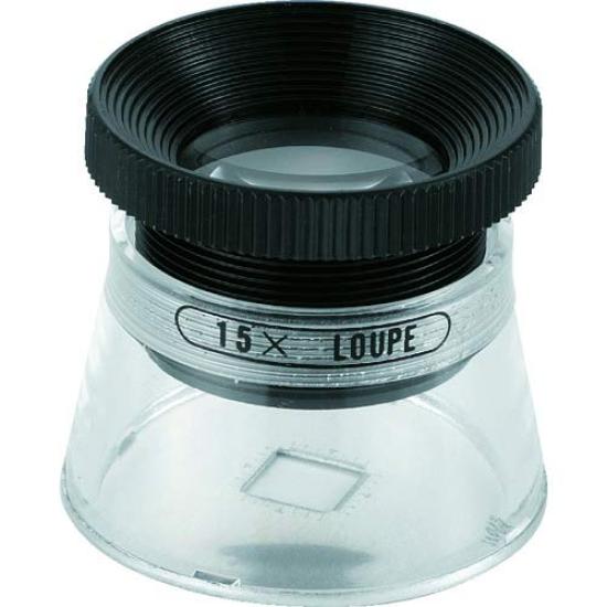 TRUSCO Scale Magnifier with 15x Set Graduations, Magnification, 35x33mm, TL-SL15K, 10-Piece (Case Sold)