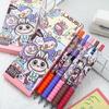 5 szt. Urocze kreskówkowe długopisy żelowe Labubu Zestaw długopisów Kawaii Zestaw długopisów Kawaii Szybkoschnące Artykuły papiernicze biurowe studenckie szkolne
