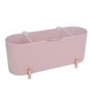 Cotton Swabs Storage   3 Grids Cotton Swabs Dispenser Dust Resistant Desktop Lipstick Puffs Case for Home Nail Salon