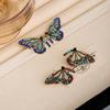 New Colorful Geometric Zircon Butterfly Earring Women’s Trendy Fashion Light Luxury Premium Exquisite Jewelry Gift