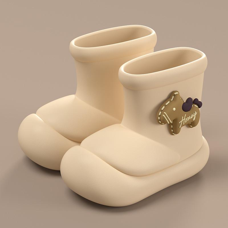 EVA Cotton Children's Rain Boots for Girls, New Baby Rain Boots for Boys and Girls, Kids' Warm Waterproof Non-Slip Water Shoes