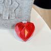 Magnetic Paste Three-Dimensional Laser Heart-Shaped Creative Desktop Drama Mobile Phone Airbag Bracket Transparent Telescopic Ring