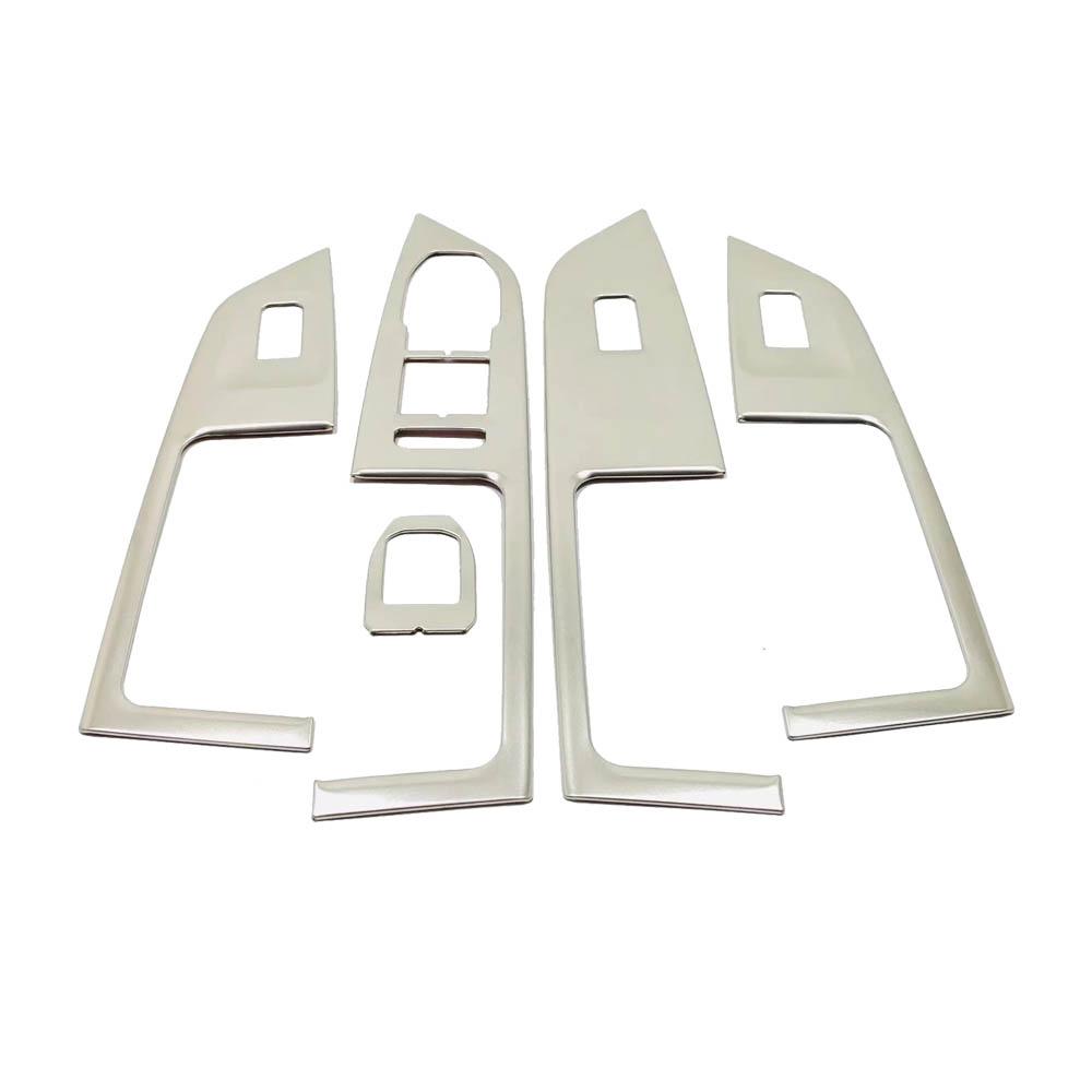 Autopříslušenství pro Volkswagen Golf Nerezová ocel Karbonové vlákno Kryt zvedacího okna Vnitřní dveře Sklo zvedacího okna