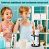 Electric Toothbrush Holder Electric Toothbrush Stand Toothpaste Organizer Black Mount Shower Accessories For Countertop Sink