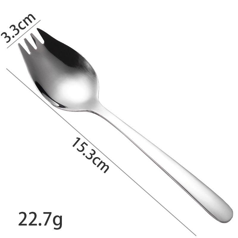 Stainless Steel Spoon And Fork Combo, Household Salad Spoon, Fruit Fork, Soup Spoon, Portable Cutlery A1
