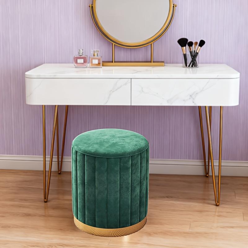 A Makeup Stool, a Round Stool for The Bedroom, a Small Round Bench, a Sofa Stool, And a Vanity Chair