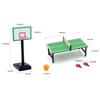 1/12 Doll Basketball Hoop Scene Model Mini Ping Pong Table Funny Doll House Sport Equipment  Gift