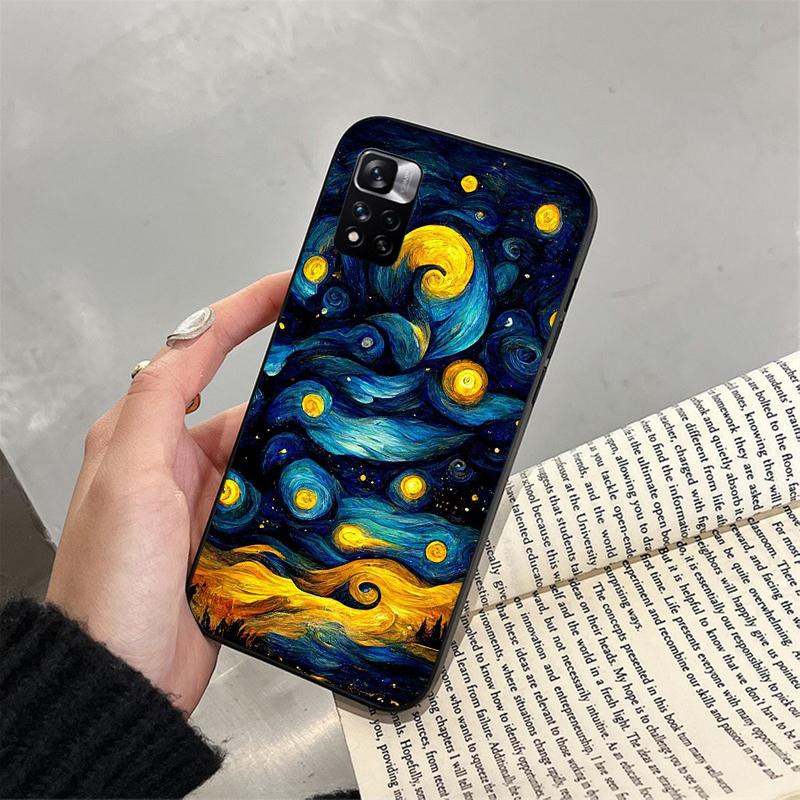 Van Gogh Sternennacht Handyhülle für Xiaomi Redmi note 13 12 11 10 Pro 12S 11S 10S Redmi 10 13C 9C Funda
