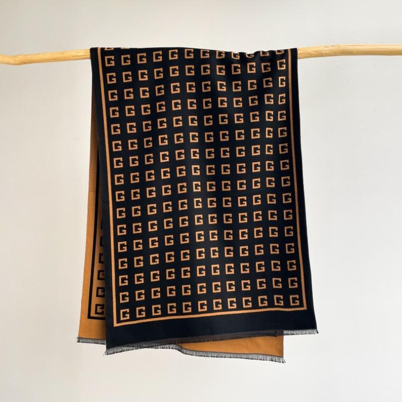 

Шарф Женский зимний теплый двусторонний с буквенным принтом шаль Классическая универсальная шаль из искусственного кашемира Длинный шарф 185X65cm