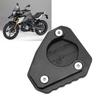 Motorcycle Kickstand Extender Pad Support Plate Aluminium Alloy Replacement for G310GS 2017‑2018Black