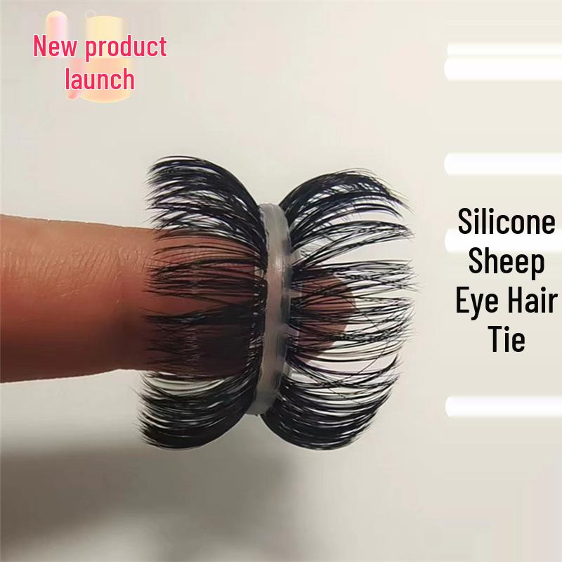 Silicone Sheep Eye Ponytail Cock Ring Hair Tie