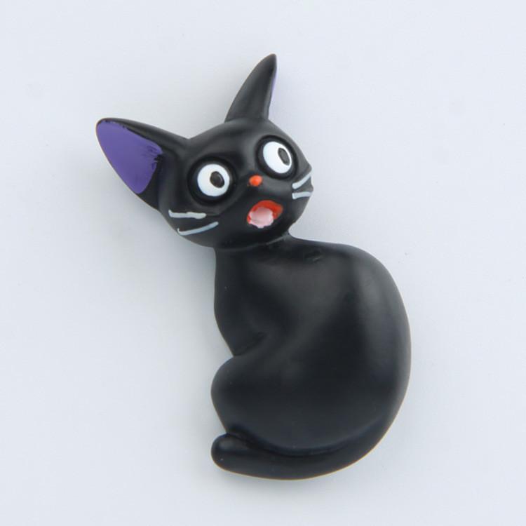 Service Kiki Delivery Jiji Cute Black Cat Magnetic Refrigerator Decoration