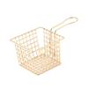 Square Shape Fryer Basket Silver Rose Gold Gold Frying Strainer French Fry Holder  Cooking Frying