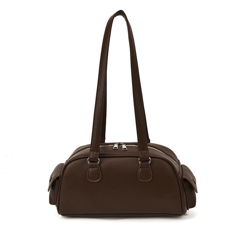 Niche Retro Handheld Underarm Bowling Bag - Women's 2025 Multi-Pocket Single Shoulder Pillow Bag