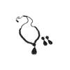 Retro Rhinestone Geometric Water Drop Earring & Necklace Set - Fashion Luxury Clavicle Chain for Women