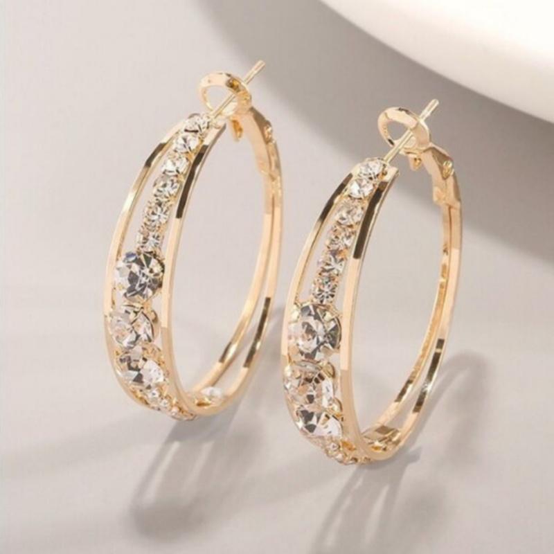 Exquisite and able Women's Zircon Earrings, Women's Wedding Banquet Jewelry Earrings