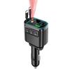 Bluetooth MP3 Car Charger with Digital Display, Super Fast Charging, High Sound Quality USB, and Retractable Cable