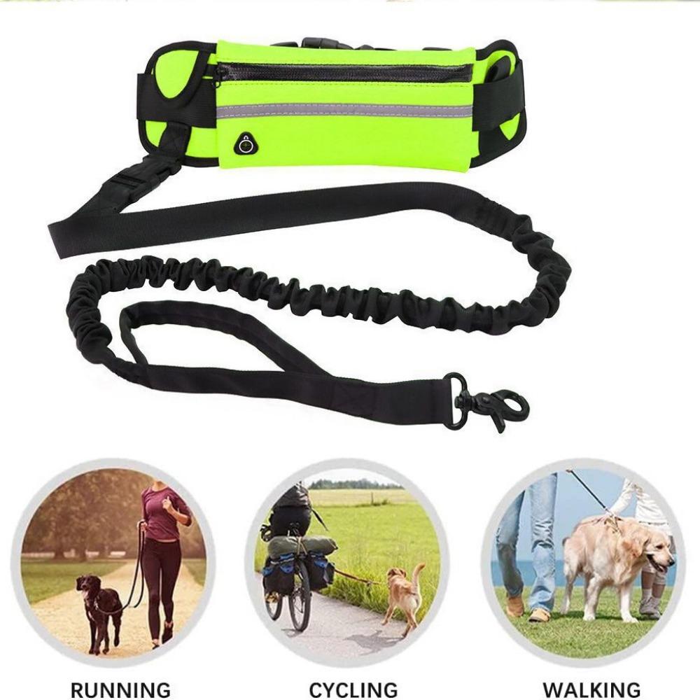 Sports Fanny Pack Dog Leash, Pet Running Leash, Dog Leash with Reflective Strip Outdoor Products