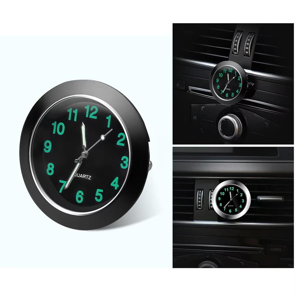 Luxury Car Dashboard Clock - Premium Mini Quartz Clock for Car Interior, Modern Design Automotive Decor Accessories