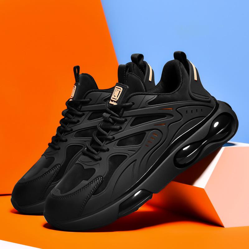 Black air cushion sneakers men's 2025 new student sports dad shoes Putian basketball men's winter running shoes