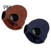 Warm Hat for Most Head Sizes 2Pcs Fleece Lined Hats with Goggles, Winter Knit Casual Accessory Outdoor Activities Hats, Windproof Skiing Caps