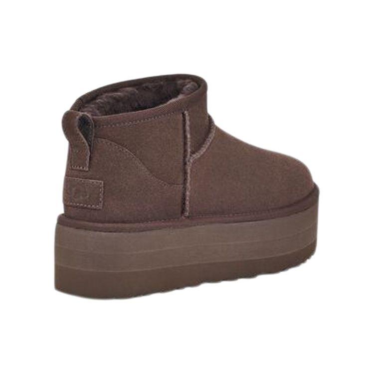 UGG  Classic Ultra Mini Platform Boot Burnt Cedar Women Sneakers Brown 1135092-BCDR